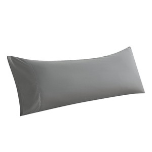 lot 6272157 image: WhatsBedding Body Pillow Cover, Ultra Soft Microfiber Pillowcases, Breathable Long Pillow Case, Envelope Closure - Grey (20x54 inch)