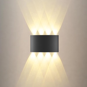 lot 6272176 image: Black Wall Sconces of 4Pcs, Wall Lights Battery Operate Wall Sconce, Up and Down Wall Lights Waterproof Wall Sconces 3000K Warm White Wireless OutdoorIndoor Wall Light for Living Room Bedroom Hallway - Retail $105.92
