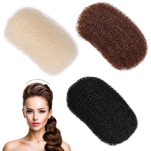 lot 6272260 image: Uonlytech Volume Hair Base Set of 3pcs Bump It Up Clips for Women DIY Hairstyles - Sponge, Plastic, Metal