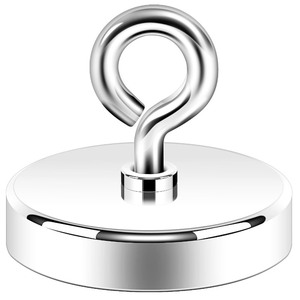 lot 6272264 image: Neosmuk Fishing Magnet, 2 inches Magnet 330lb Strong Magnet Heavy Duty for Remover, Super Neodymium High Power Magnet with Handle for Tag, Shop, Lifting and Pick up