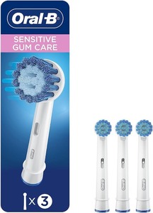 lot 6272275 image: Oral-B Sensitive Gum Care Electric Toothbrush Replacement Brush Heads Refill, 3 Count