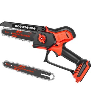 lot 6272300 image: Rozlchar Mini Chainsaw for Milwaukee M18 18V, 8-Inch & 6-Inch Combo Auto-Oiler & Cordless Pruning Chainsaw, Battery Powered Chainsaw for Wood Cutting, Tree Trimming, Orchard Pruning(No Battery)