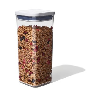 lot 6272301 image: OXO Good Grips POP Container - Airtight Food Storage - Small Square Medium 1.7 Qt Ideal for granola, dried beans and snacks