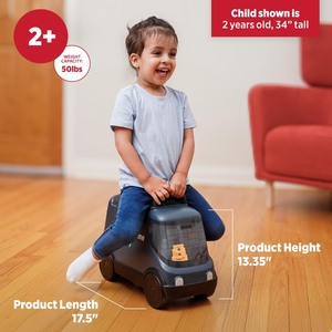 lot 6272306 image: Amazon Delivery Van Ride On Toy for Kids, Blue Toddler Ride on Toy for Ages 2, Amazon Exclusive