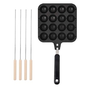 lot 6272307 image: Haofy Takoyaki Grill Pan, Non-Stick Takoyaki Maker 16-Grid Takoyaki Baking Applied on Electric Oven Or Gas Stove