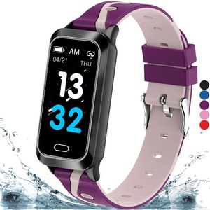 lot 6272311 image: Inspiratek Kids Fitness Tracker for Kids Age 5-16 (5 Colors) - �Waterproof Kids Fitness Watch - Kids Pedometer Watch - Watch for Kids - StepActivity Tracker for Kids - �Easy to Use Kids Tracker Watch (Purple)