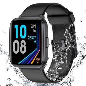 lot 6272314 image: Fitness Tracker Watch with Heart Rate Monitor, Large Screen Activity Tracker with Pedometer, Sleep Monitor, Calories & Step Counter, 5ATM Waterproof Smart Watch for Women Men Fitness Watch for Sports