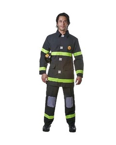 lot 6272315 image: Dress Up America Firefighter Costume For Adults - Fireman Dress Up Set