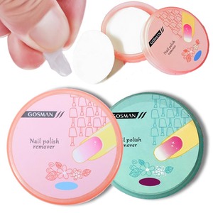 lot 6272361 image: 80PCS Nail Polish Remover Pads in Box, Easy to Carry Removal Lint Free Nail Polish Wipes for Natural Air-dried WaterOil Based Nail Polish Wipe Pads
