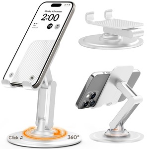 lot 6272374 image: Cooper 360° Stand - Adjustable Cell Phone Stand for Desk  360° Click-Rotating Mobile Stand, Multi-Angle, Metal Base, Foldable, Portable  Office Phone Stand Desk, Cell Phone Holder Desk (Cream White)