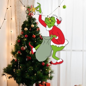 lot 6272405 image: Christmas Decorations for Tree - Funny Christmas Decorations Tree Topper Christmas Hanging Ornaments for Tree Holiday Xmas Party Supplies Home Decor