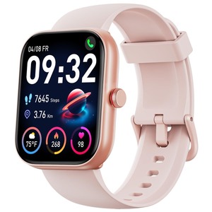 lot 6272415 image: ENOMIR Smart Watch for Women Men (AnswerMake Calls) Compatible with iPhoneAndroidSamsung, Alexa Built-in, 1.91 HD Screen Waterproof Fitness Watch with Heart RateSleepSpO2 Monitor(Pink)