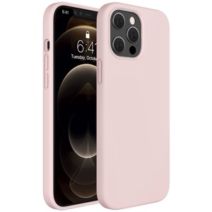 lot 6272422 image: Miracase Compatible with iPhone 12 Pro Max Case, Soft Anti-Scratch Microfiber Lining, Liquid Silicone Case Gel Rubber Shockproof Drop Protection Phone Case for iPhone 12 Pro Max(Sand Pink)