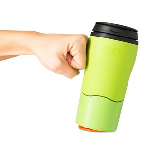lot 6272427 image: Mighty Mug Plastic Travel Mug, No Spill Double Wall Tumbler, ColdHot, Cup-Holder Friendly, Dishwasher Safe, (Green, 12oz)