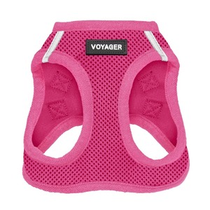 lot 6272462 image: Voyager Step-in Air Dog Harness - All Weather Mesh, Reflective, No Pull Harness for Small, Medium Dogs, Cats - Secure with Hook & Loop Fastener, Buckle, Double D-Rings - Fuchsia, L