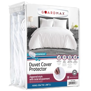 lot 6272464 image: Guardmax Waterproof Duvet Cover - Jersey Fabric with Zipper Closure  Premium Quality, Bed Bug & Allergen Proof King (104 x 86)