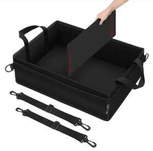 lot 6272468 image: Autofit Under Seat Truck Organizer Storage Box with Removable Divider & 4 Storage Mesh Bag,Collapsible Trunk Organizer for Car, SUV, Truck, or Van(Full Size Trucks)