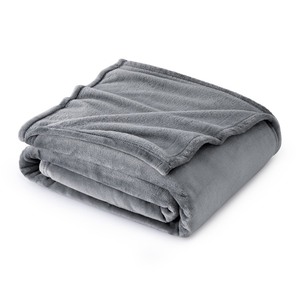lot 6272510 image: Bedsure Fleece Throw Blanket for Couch Grey - Lightweight Plush Fuzzy Cozy Soft Blankets and Throws for Sofa, 50x60 inches