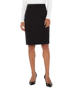 lot 6272523 image: Liverpool Los Angeles Womens Pencil Skirt with Back Vent Mid Rise Super Stretch Ponte, Black