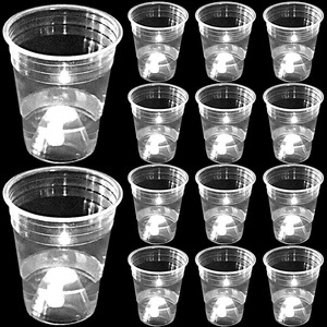 lot 6272524 image: mishunyus Glow 16 oz cups-24 Pack White Cups - Cold Cups for Party, Drinking Cups for All occasions