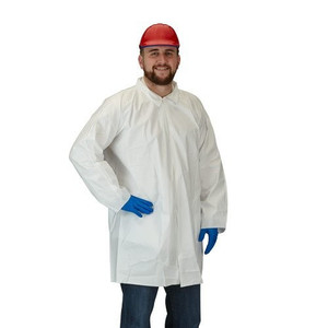 lot 6272585 image: Workhorse Poly Pro Lab Coats White 2XL 30 countpack