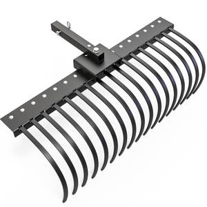 lot 42719 image: YITAMOTOR Tractors Rake 17 Pine Straw Rake Fits 2 Receiver for Lawn Tractors or ATVUTV - Retail $180.18