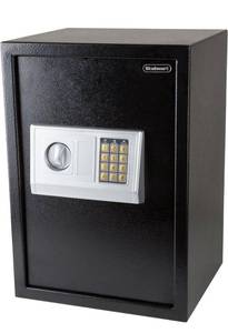 lot 42727 image: Digital Safe - Electronic Steel Safe with Keypad and Manual Override Keys - Protect Money, Jewelry, Passports - For Home, Business by Stalwart (Black)