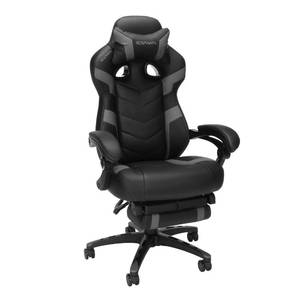 lot 42752 image: RESPAWN 110 Pro Gaming Chair - Gaming Chair with Footrest, Reclining Gaming Chair, Video Gaming Computer Desk Chair, Adjustable Desk Chair, Gaming Chairs For Adults With Headrest Pillow - Grey