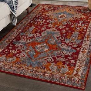 lot 58792 image: LUXE WEAVERS Moroccan Floral Red 8x10 Area Rug for Living Room - Retail $171.17