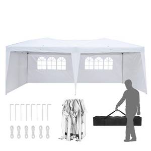 lot 58802 image: Outvita 10x20ft Ez Pop Up Canopy, Portable Instant Canopy Tent with 4 SideWalls for Outdoor Events, Party, Wedding, Birthday,Graduation - Retail $149.03