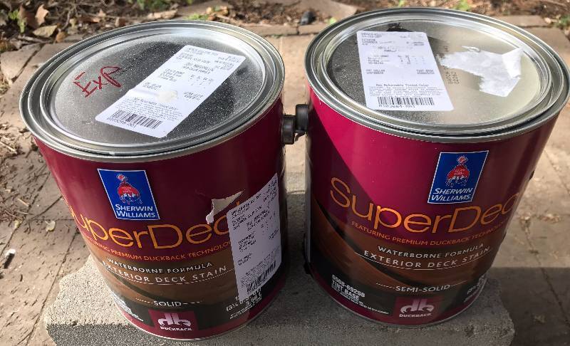 lot 6435 image: 2 Gal. Sherwin Williams SuperDeck WATERBORNE FORMULA Exterior Deck Stain