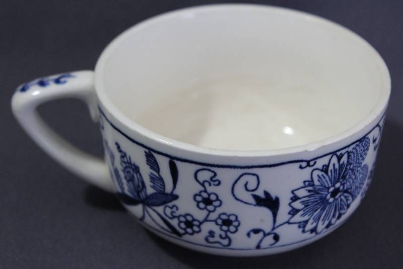 lot 9761 image: Vintage Czech Blue Onoin Porcelain Tea Cup.