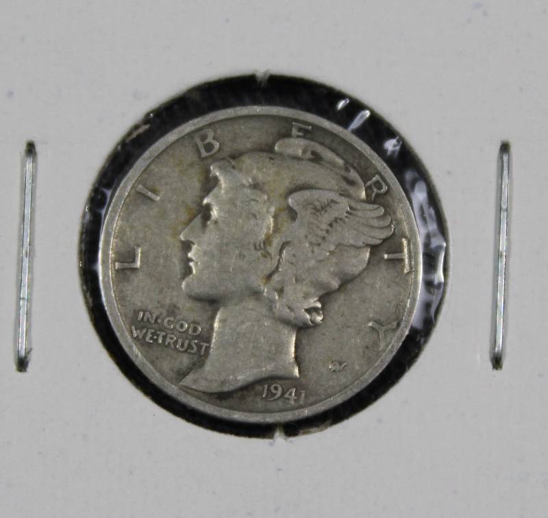 lot 4082 image: 1941-S U.S. Winged Liberty Head Dime, 10 Cent Coin