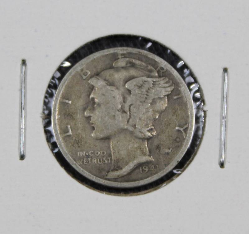 lot 4083 image: 1941-S U.S. Winged Liberty Head Dime, 10 Cent Coin