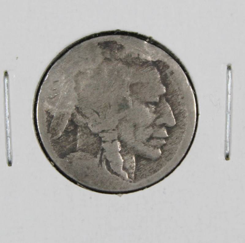 lot 4093 image: U.S. Buffalo Indian Head Nickel, 5 Cent Coin, Unknown Date.