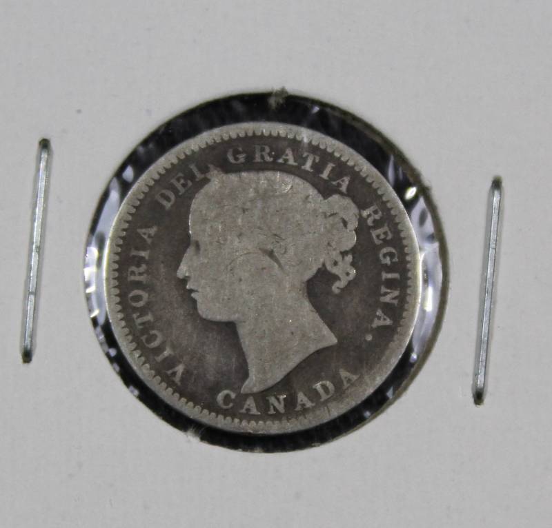 lot 4094 image: 1900 Canada 10 Cents Coin, Young Queen Victoria