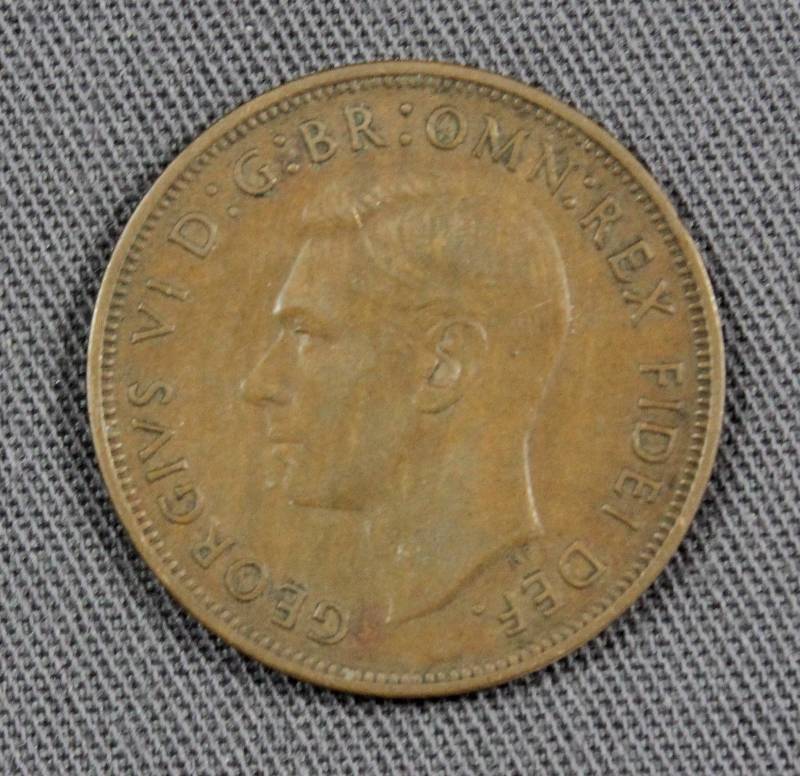 lot 4111 image: 1951 Australia Penny Coin, King George VI Portrait