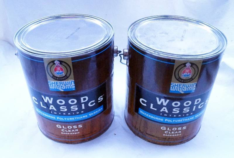 2 One Gallon Cans Of Sherwin Williams Wood Clics Super Quick 2 One Gallon Cans Of Sherwin Williams