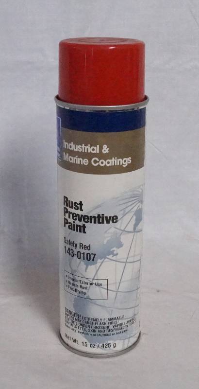 lot 4400 image: Sherwin Williams Industrial & Marine Coatings Rust Preventive Spray Paint - Safety Red