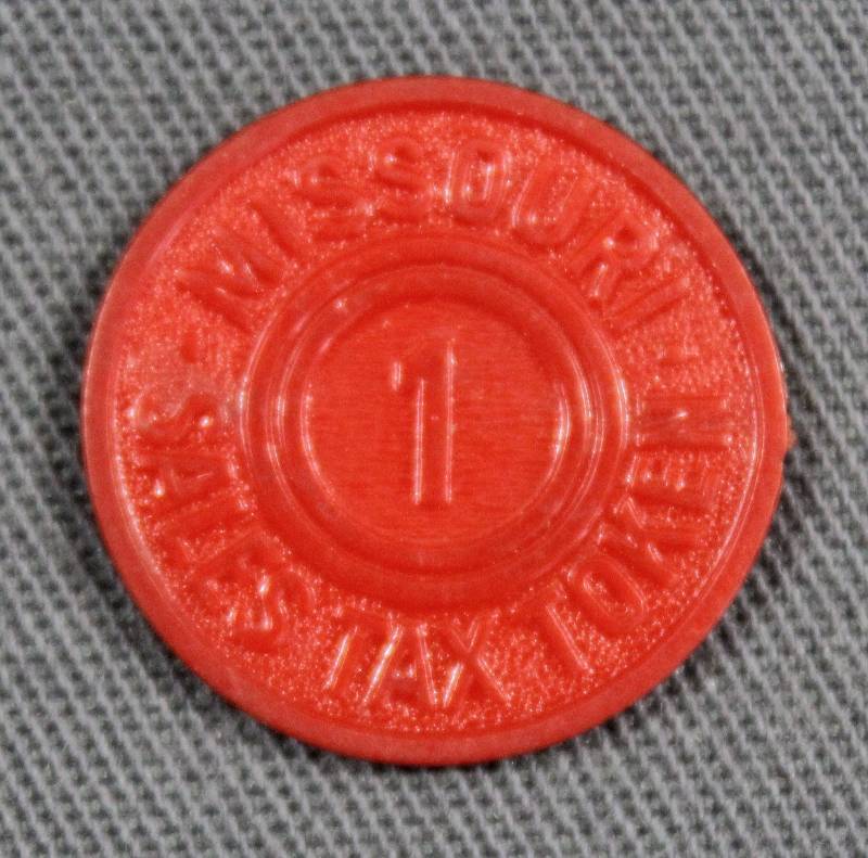 lot 4154 image: 1935 Missouri One Mill Sales Tax Token