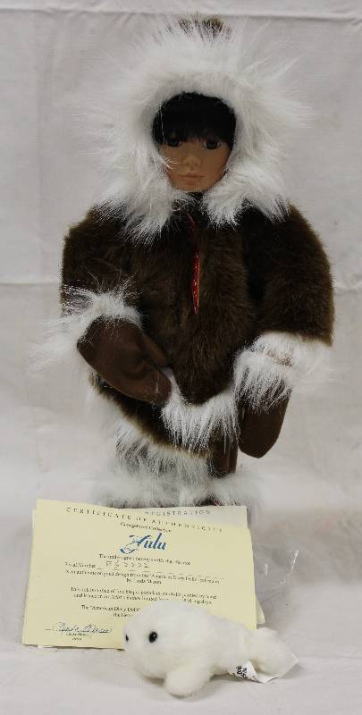 lot 6009 image: American Diary Doll  - Lulu S# E5222 by LInda Mason w COA Excellent Condition