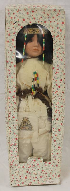 lot 6026 image: Beautiful and Collectible Native American Doll - ART No. 12023 w orig box