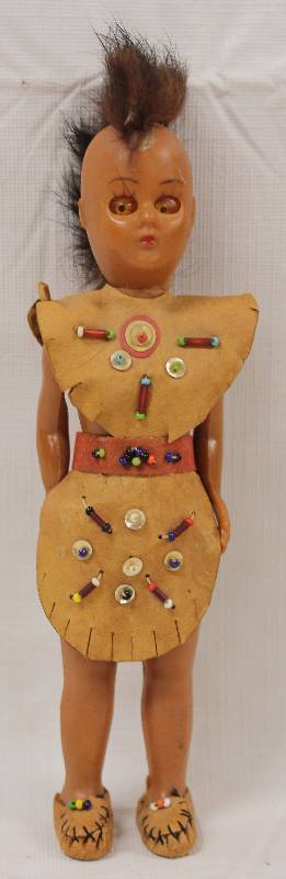 lot 6035 image: Native American Doll w a Mohawk
