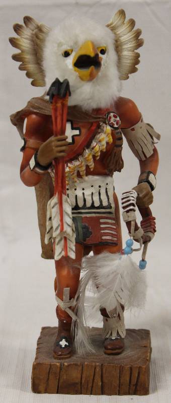 lot 6042 image: Native American Indian Figurine - In a Dance Costume - BIRD - COOL