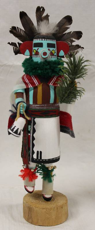 lot 6044 image: Native American Indian Figurine - In a Dance Costume - Artists Name on Bottom