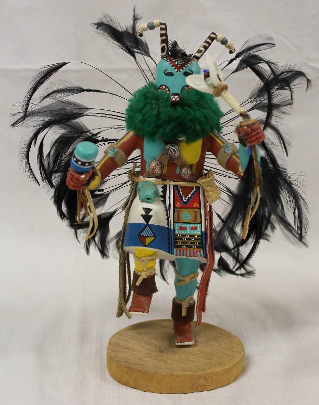 lot 6045 image: Native American Indian Figurine - In a Dance Costume - Butterfly by Alfred Begoy - Nice