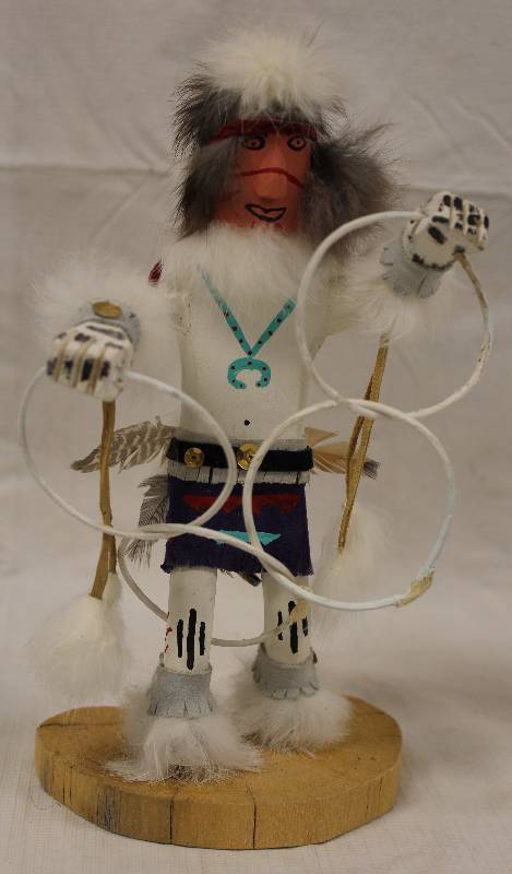 lot 6046 image: Native American Indian Figurine - HOOP DANCER - Nice - L.G. COOL
