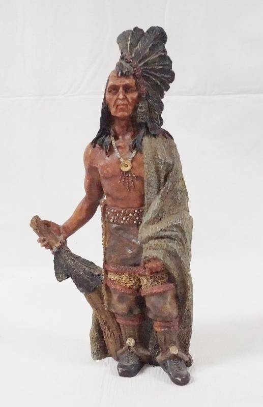 lot 6118 image: Native American Chief Figurine