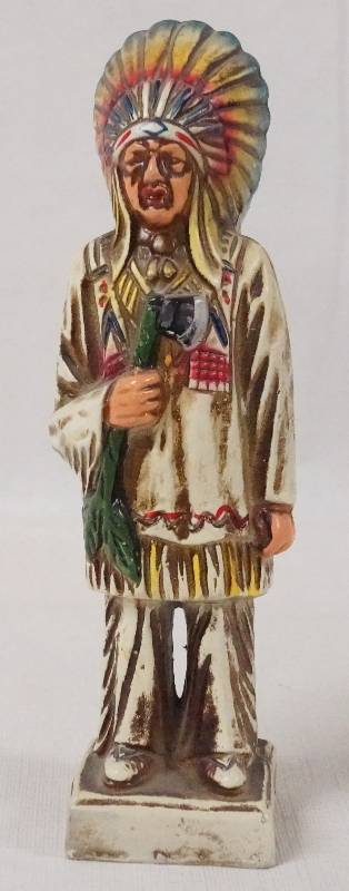 lot 6122 image: Ceramic Native American Chief Figurine