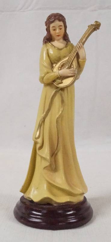 lot 6136 image: ENESCO - Lady Figurine Playing the Lute